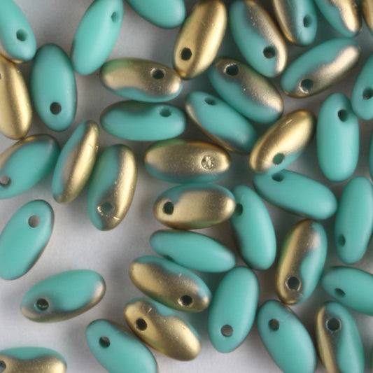 Rizo Matte Opaque Turquoise Brass - 10 grams