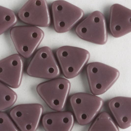 2 Hole Triangle Opaque Purple - 10 grams