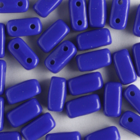 2 Hole Brick Indigo - 50 beads