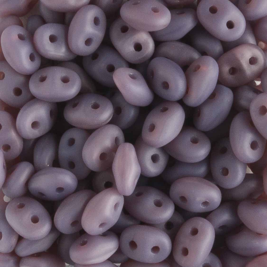 Superduo Matte Milky Amethyst