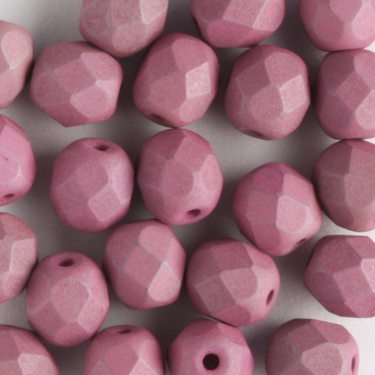 6mm Round Fire Polish Saturated Lavender