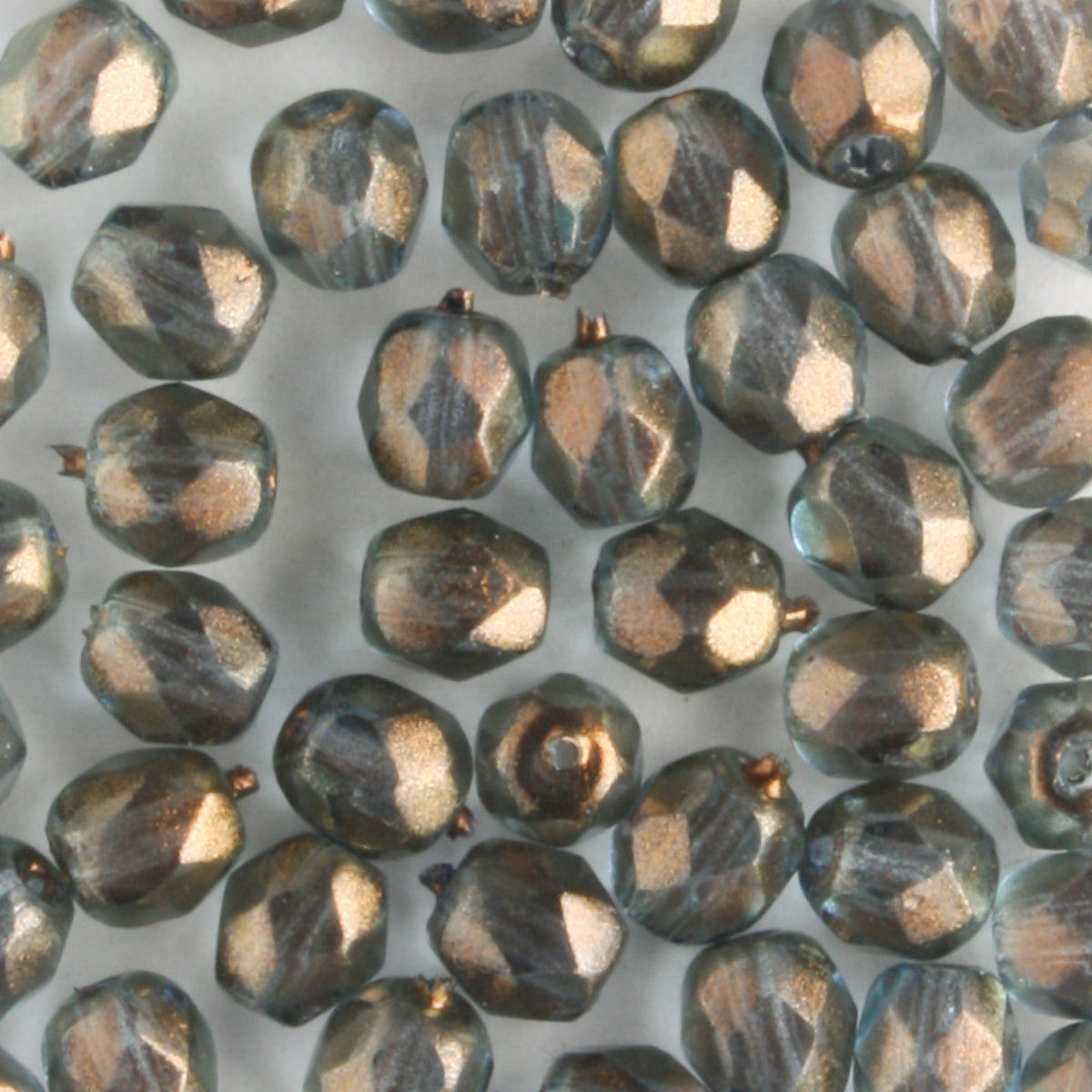 4mm Round Fire Polish Halo Shadows
