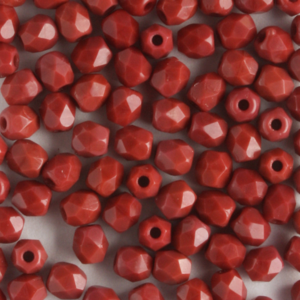 3mm Round Fire Polish Burnt Umber