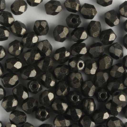 3mm Round Fire Polish Metallic Suede Dark Green