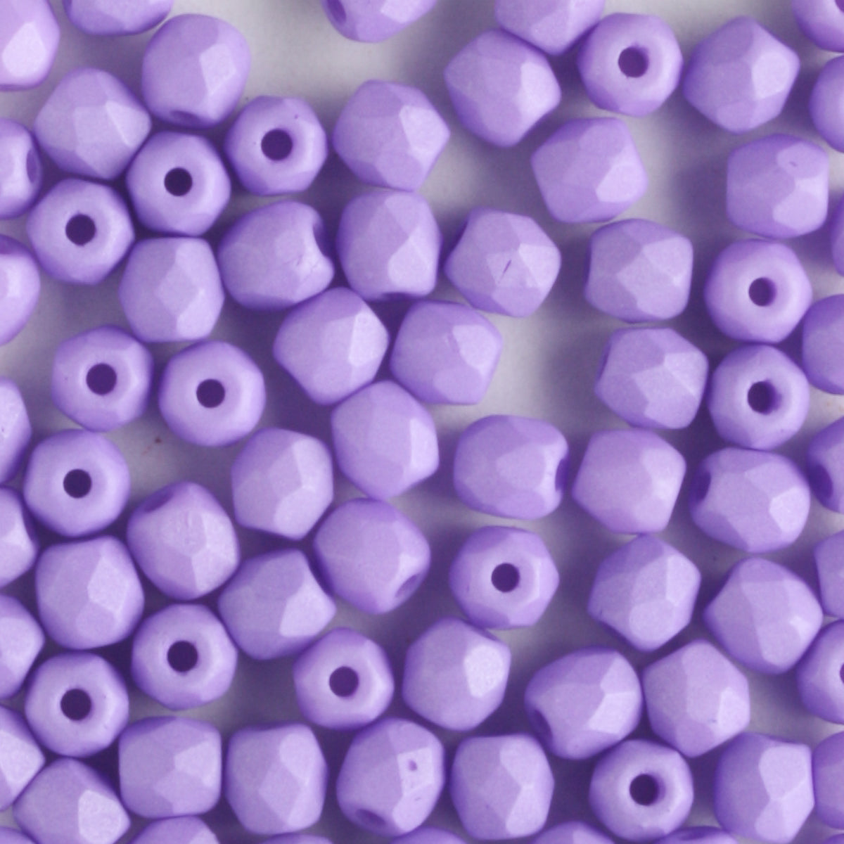 3mm Round Fire Polish Saturated Purple