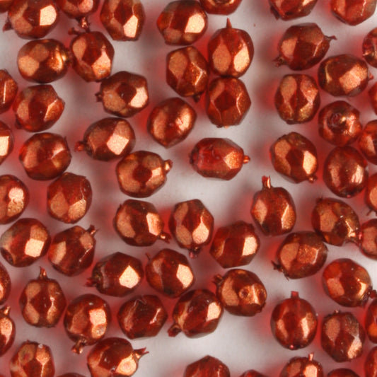 3mm Round Fire Polish Halo Cardinal