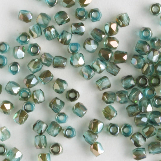 True 2mm Round Fire Polish Aqua Celsian