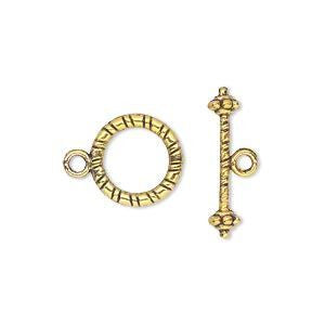 Toggle Clasp, Antique Gold
