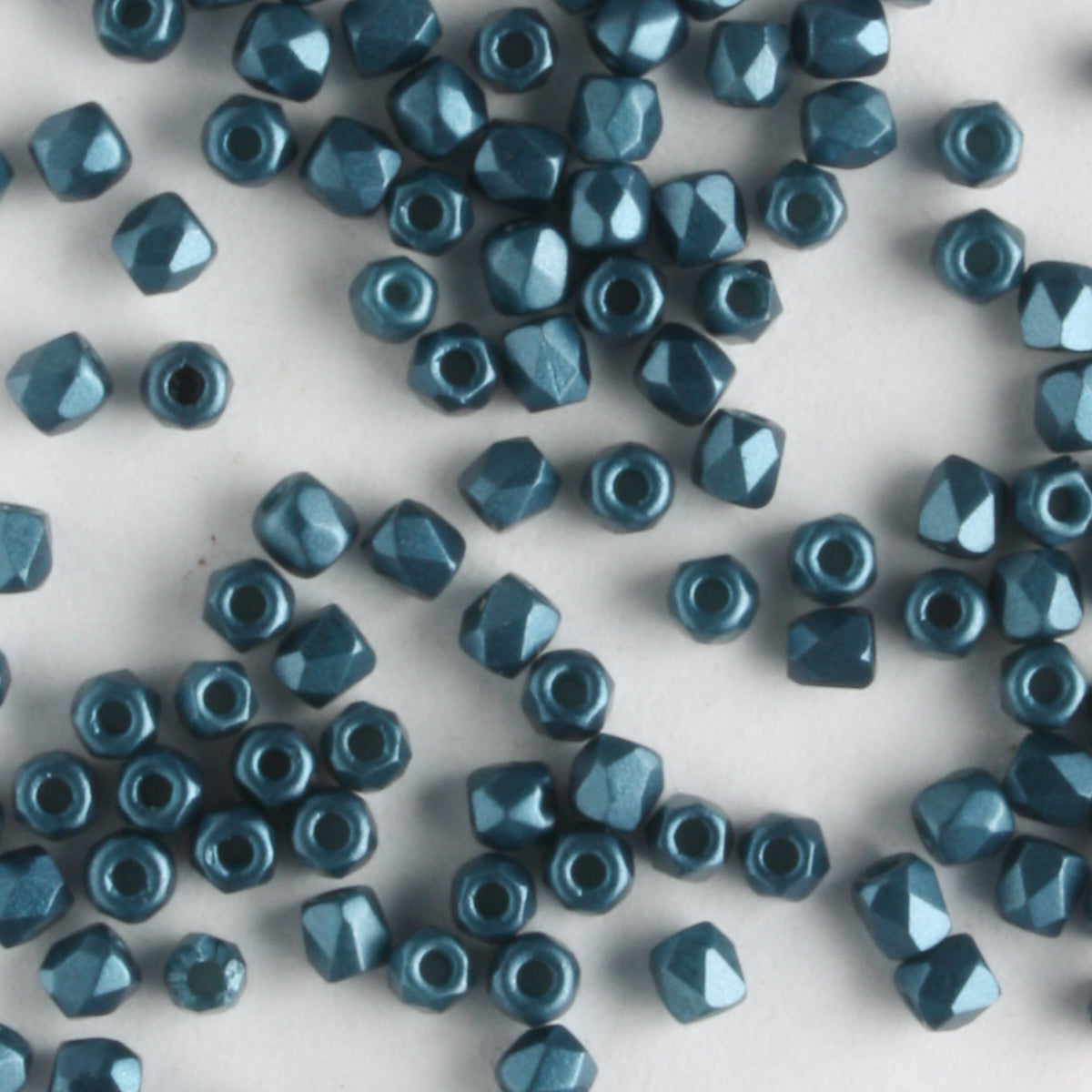 True 2mm Round Fire Polish Pastel Petrol