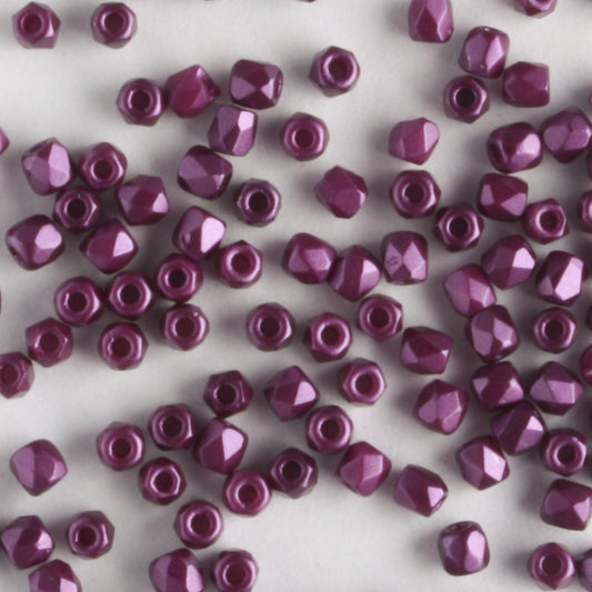 True 2mm Round Fire Polish Pastel Bordeaux