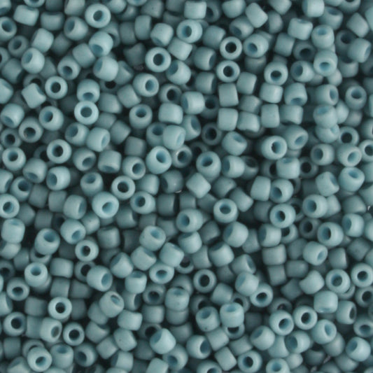 15/0 Semi Glazed Blue Turquoise - 5 grams