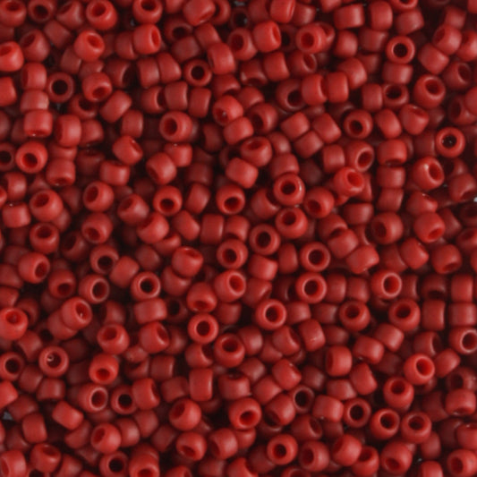 15/0 Semi Glazed Dark Red - 5 grams