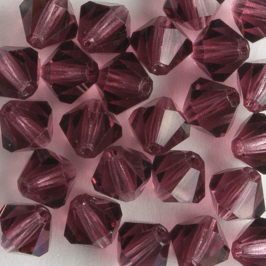 6mm Bicone Amethyst