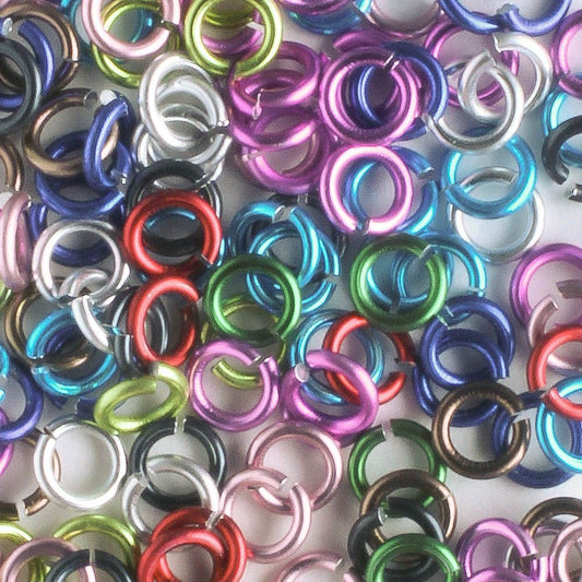 Jumpring, Mixed Color 4mm - qty 100