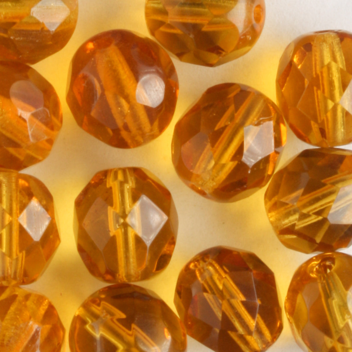 8mm Round Fire Polish Topaz