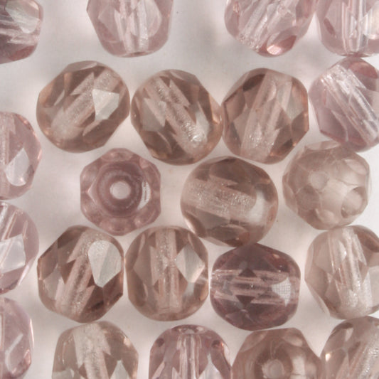 6mm Round Fire Polish Purple