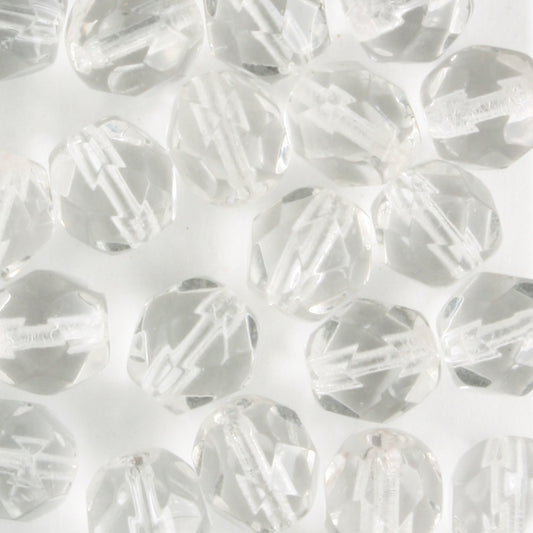 6mm Round Fire Polish Clear
