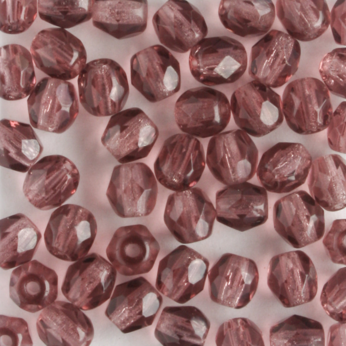 4mm Round Fire Polish Purple