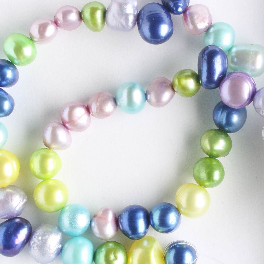 Freshwater Pearls - Dyed - 8" strand