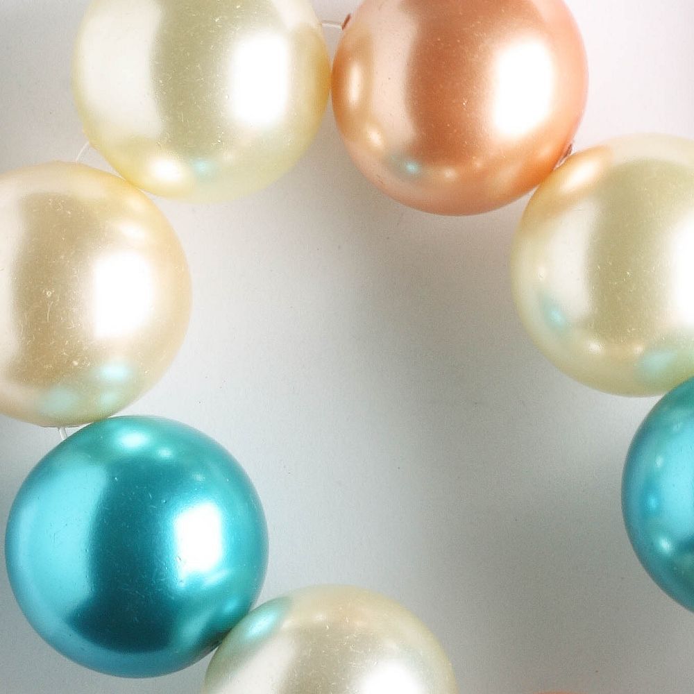 16mm Glass Pearls - 8" strand