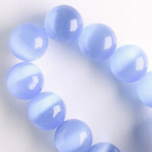 10mm Cat's Eye Glass - 8" strand