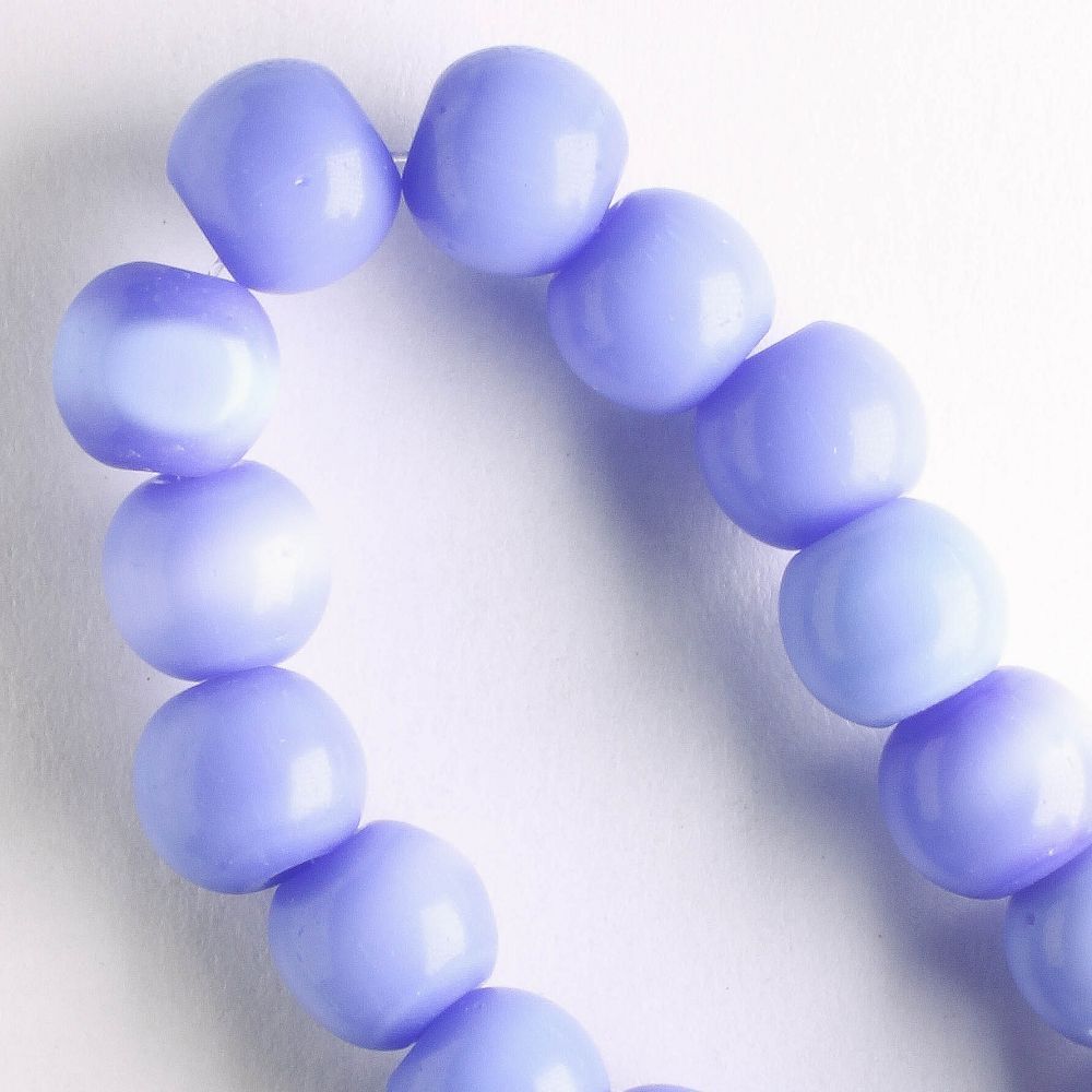 8mm Cat's Eye Glass - 8" strand