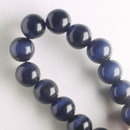 8mm Cat's Eye Glass - 8" strand