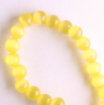 6mm Cat's Eye Glass - 8" strand