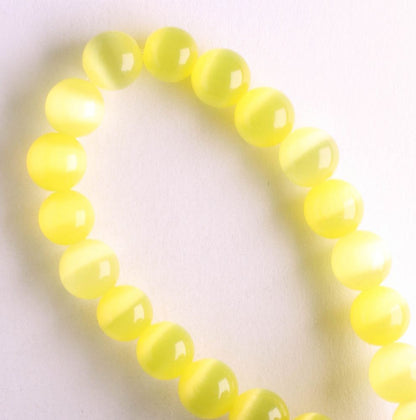 6mm Cat's Eye Glass - 8" strand