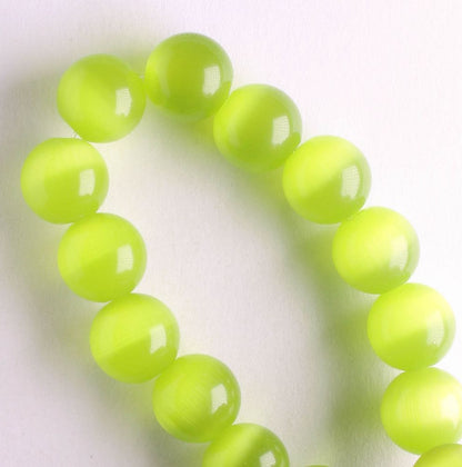 8mm Cat's Eye Glass - 8" strand