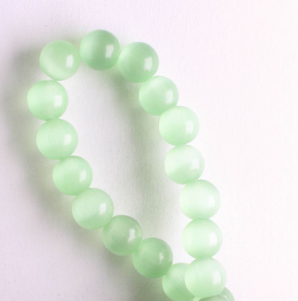 6mm Cat's Eye Glass - 8" strand