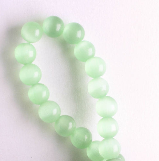 6mm Cat's Eye Glass - 8" strand