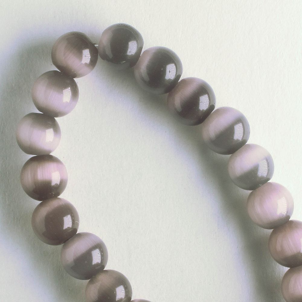 6mm Cat's Eye Glass - 8" strand