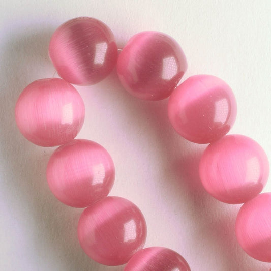 10mm Cat's Eye Glass - 8" strand