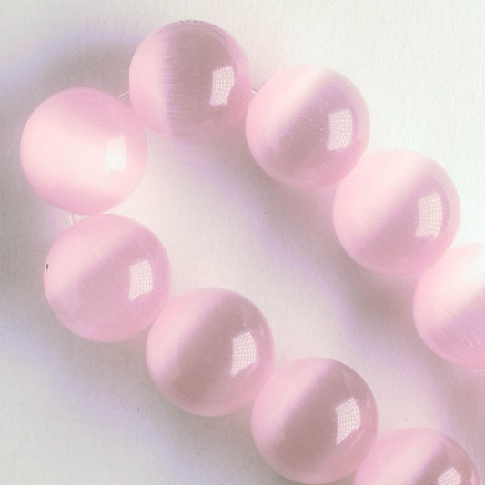 10mm Cat's Eye Glass - 8" strand