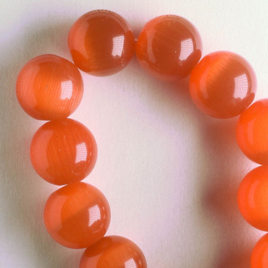 10mm Cat's Eye Glass - 8" strand