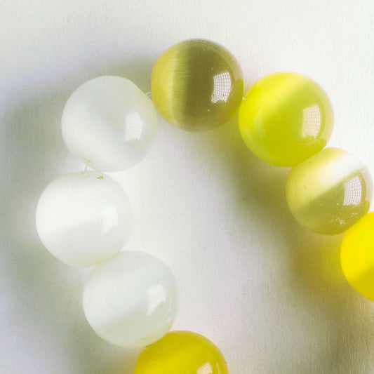 10mm Cat's Eye Glass - 8" strand