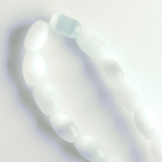 7mm x 5mm Cat's Eye Glass - 8" strand