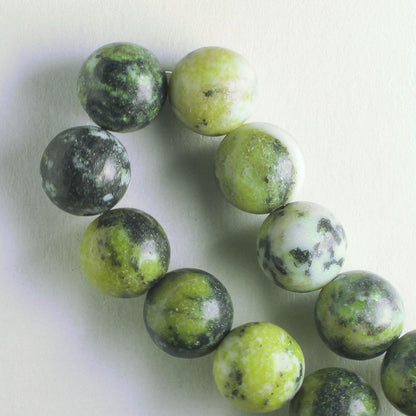 Yellow Chalk Turquoise, Dyed - 8" strand