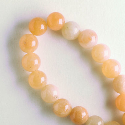Peach Quartz - 8" strand