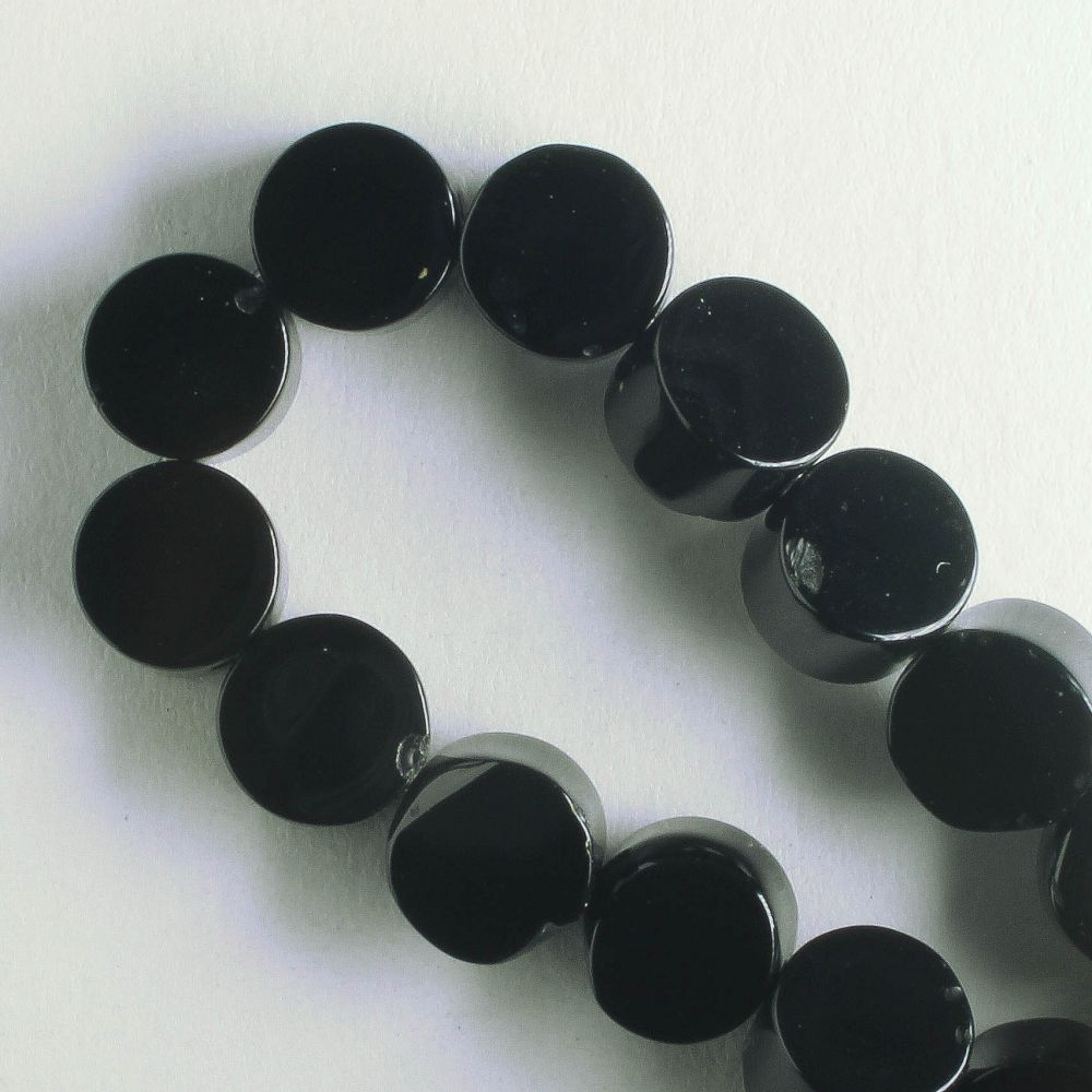 Black Agate - 8" strand