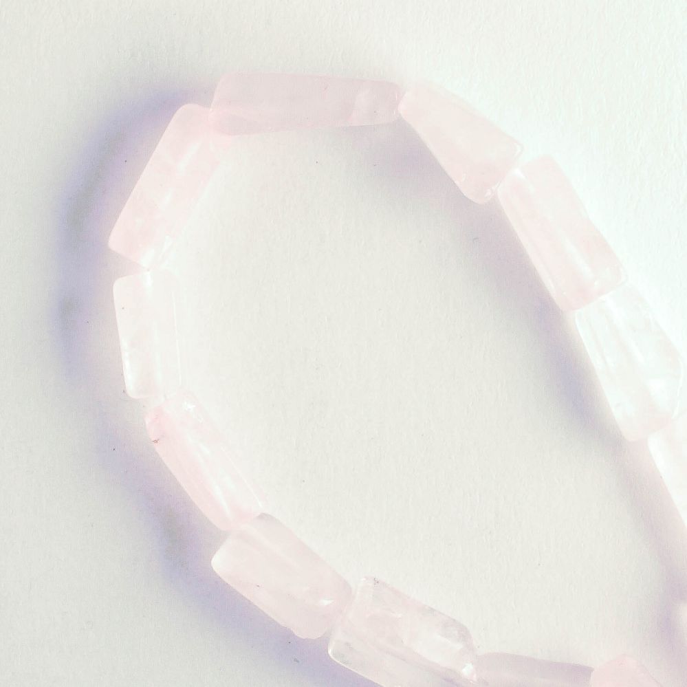 Rose Quartz, Dyed - 8" strand