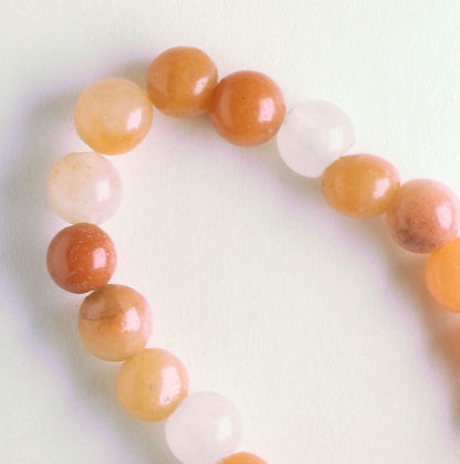 Ochre Quartz - 8" strand