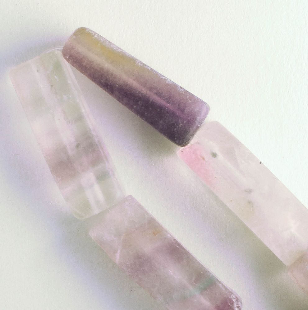 Rainbow Flourite - 8" strand