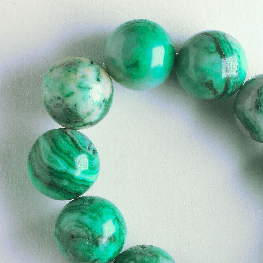 Crazy Lace Agate, Dyed - 8" strand