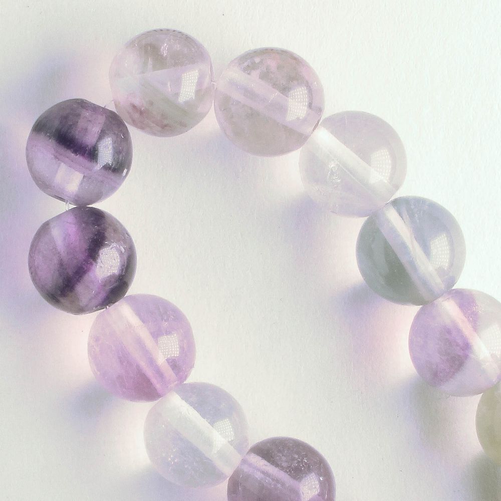 Rainbow Flourite - 8" strand