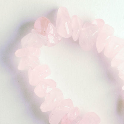 Rose Quartz, Dyed - 8" strand