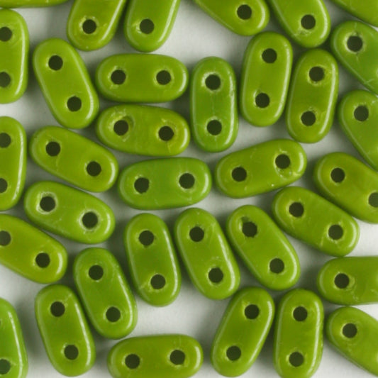 2 Hole Bar Opaque Olive - 10 grams