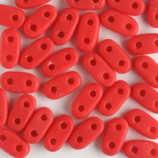 2 Hole Bar Opaque Matte Red - 10 grams