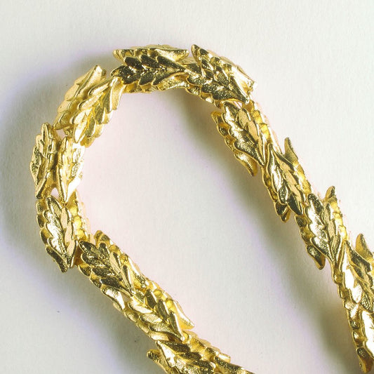 Pewter Beads, Gold Plated - 8" Strand